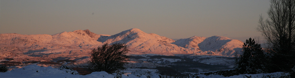 Lake District mountain sunset